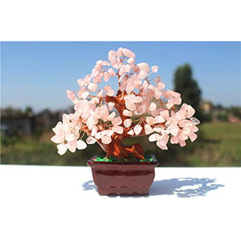 Ahriel 4'' Faux Bonsai Tree in Stone Pot