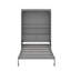 Lit escamotable double avec tablettes