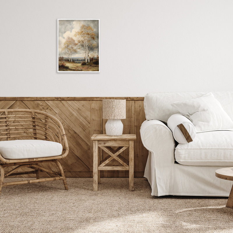 Bouleau d'automne imminent, estampe numérique, design par LSR Design Studio, H 14 po x l 11 po
