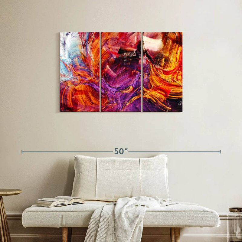 Avery Abstract Caramel Splash, 24" H x 38" W