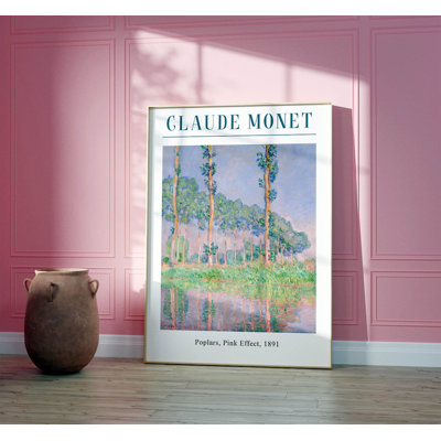 Claude Poster, Poplars - No Frame Print