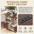 54" White Farmhouse Rolling Kitchen Island with Drop Leaf, Power Outlet, Spice Rack, 2 Doors & 2 Drawers-130026956
