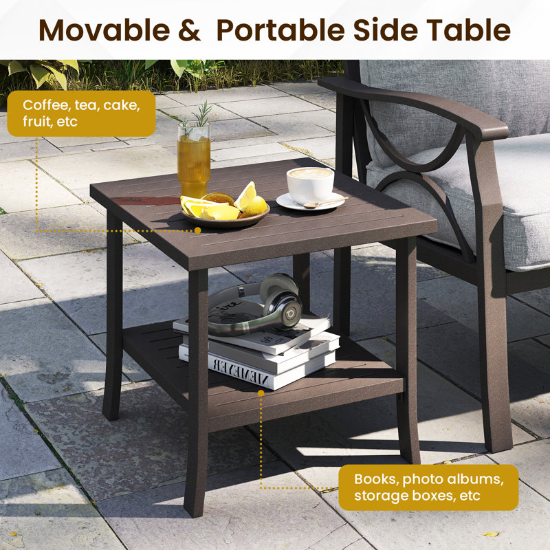 Dorisann 7 - Person Patio Conversation Set with Cushions, Gray