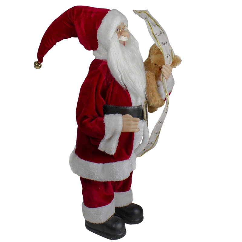 Figurine de père Noël debout 24 po avec arbre de Noël