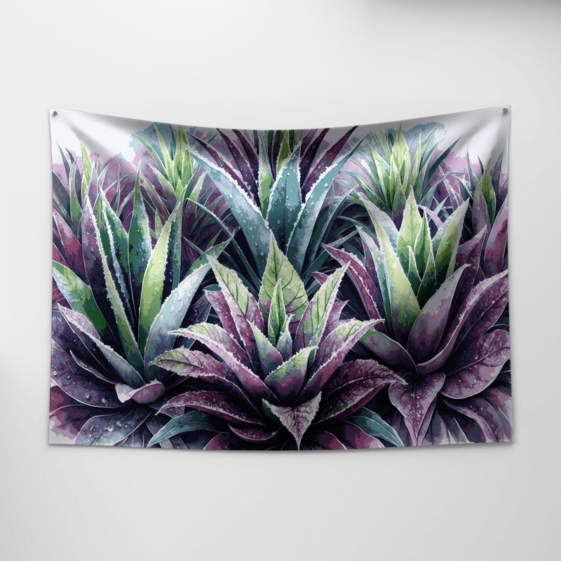 Tapisserie murale légumes et glace, 88 po x 104 po
