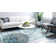 Tapis oriental vert / bleu clair Folmar