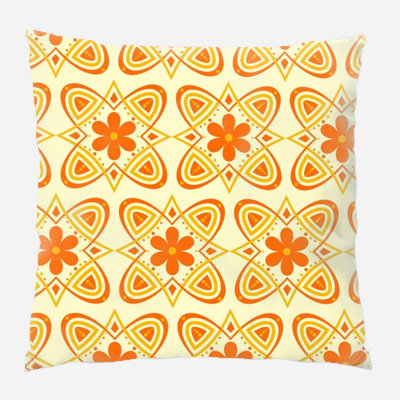 Background Floral Microsuede Reversible Throw Pillow
