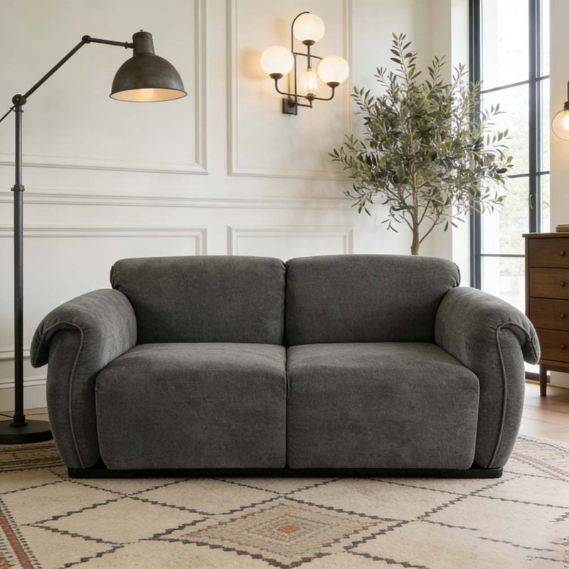 Canapé de 68,5 po de longueur, Gris