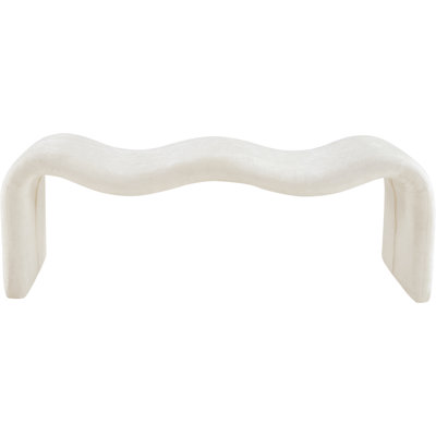 Banc en tissu Monifa Chenille