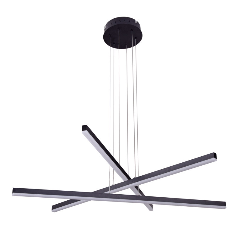 Sirius 40" Black Aluminum LED Pendant Light