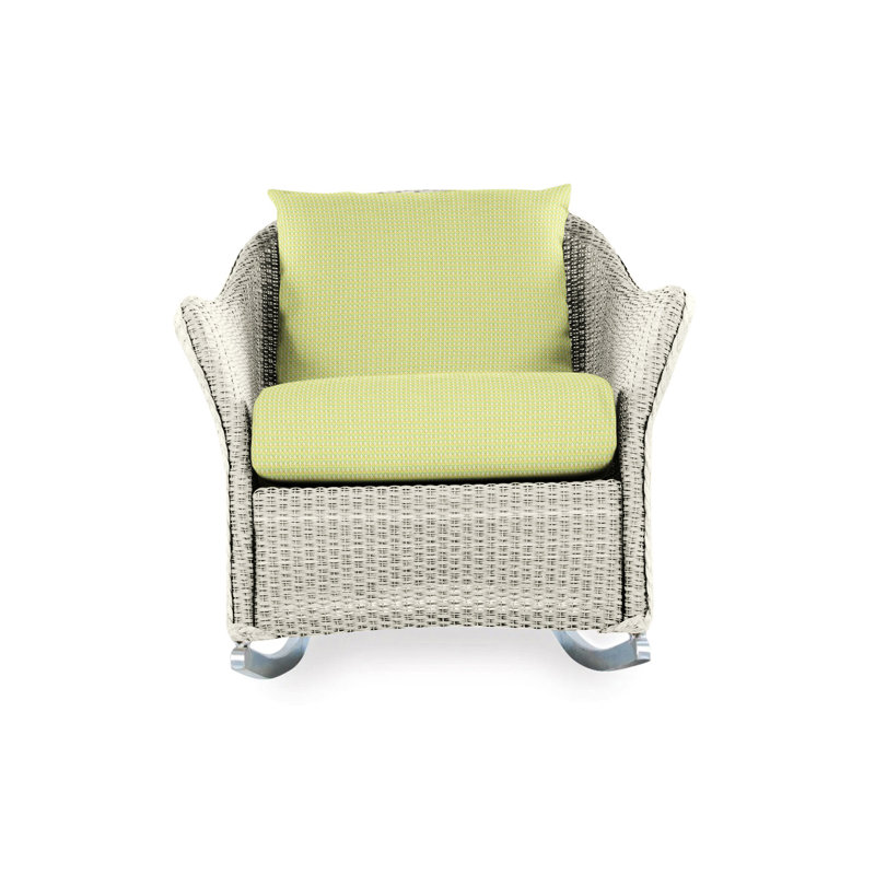 Weekend Retreat Outdoor Rocker Chair, Demo Oatmeal, Linen