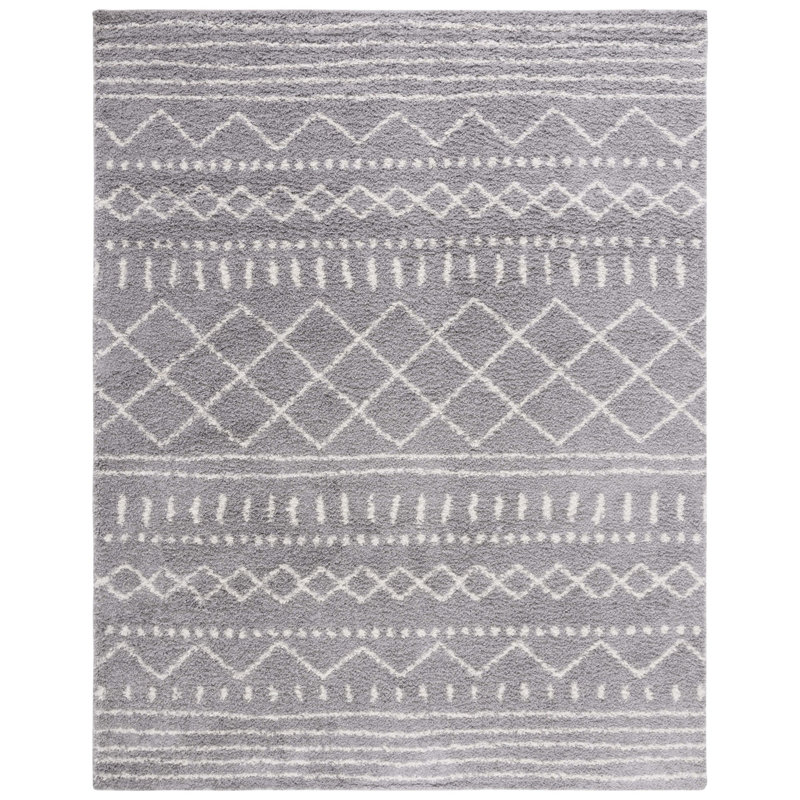 Tapis à chevrons Develin Performance, Rectangle de 10 pi x 14 pi, Gray/Ivory