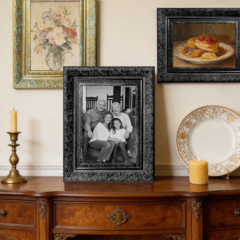 Cadre photo noir polyvalent 11 "x 14" 1PC avec cadre PS noir, Black, 1, L 11 po x H 14 po