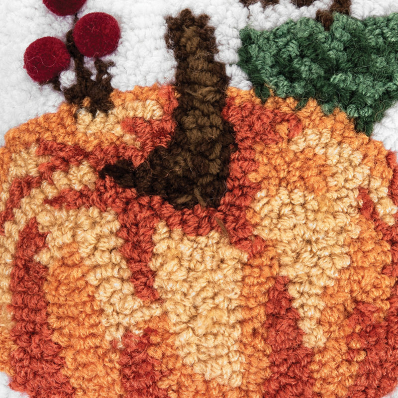  Pumpkin Small Hooked Fall Pillow