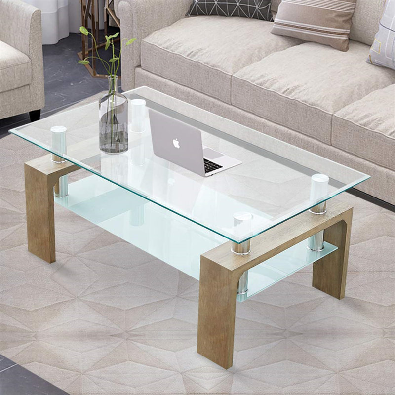 Modern Side Table With Lower Shelf Chrome And MDF Support Living Room Guest Reception Room Table Black, Brown