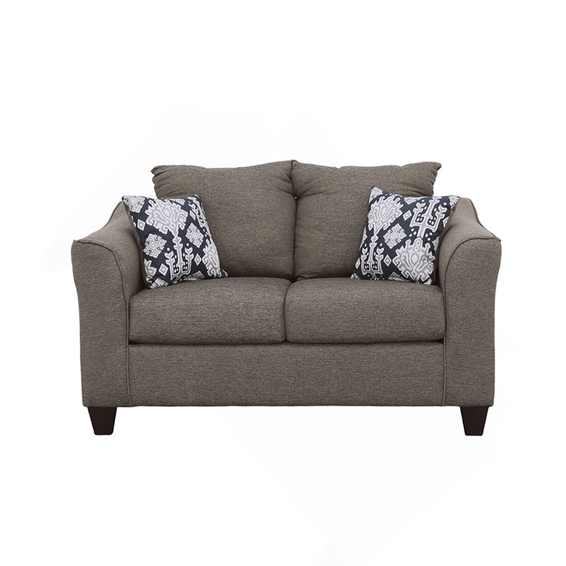 Causeuse gris anthracite avec coussins Tatum
