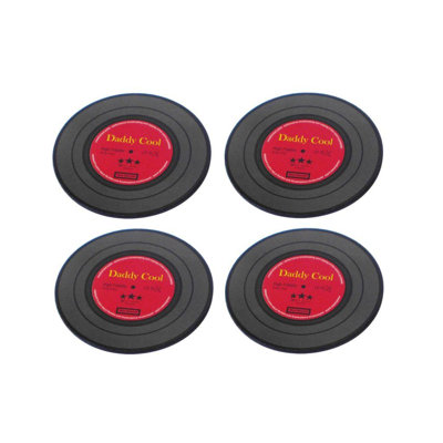 Ceramic Round 4 Piece Coaster Set