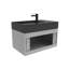 Ensemble de meuble-lavabo mural simple 30 po avec surface solide Amazon-92644258-94757381-94757379