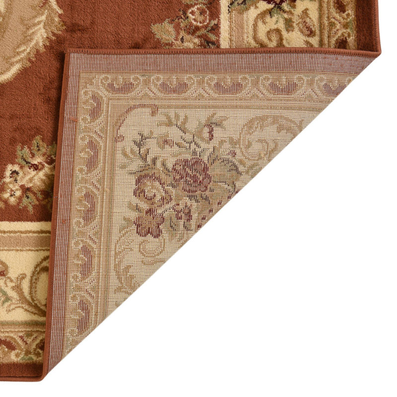 Debora Oriental Area Rug, Rectangle 7'10" x 10', Orange