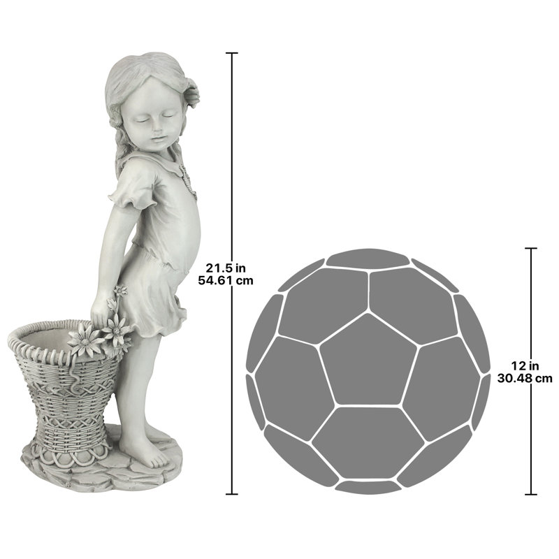 Garden Division Frances the Flower Girl Statue