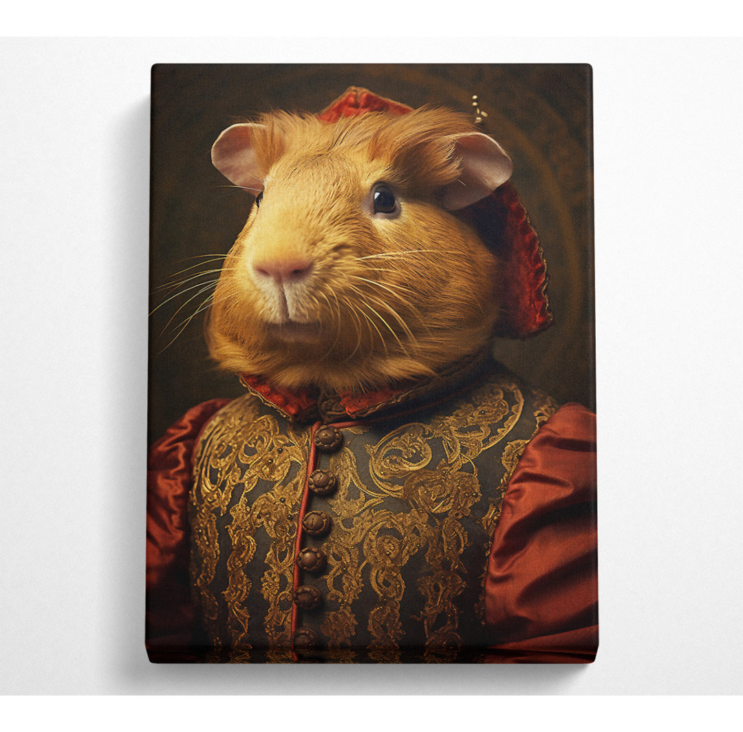 Meerschweinchen Renaissance - Einzelner Bilderrahmen Kunstdrucke auf Leinwand