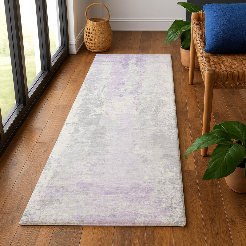 Premium Machine Washable Stallings AMF1848 Abstract Rug, Runner 2'3" x 7'6"