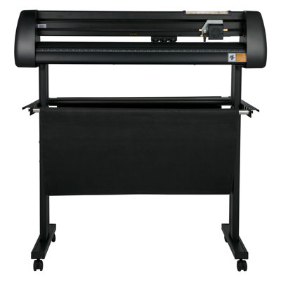Ensemble de machine à découper le vinyle 34 pouces avec support, afficheur LCD et traceur SignMaster - outil de découpe artisanal professionnel pour les projets de bricolage