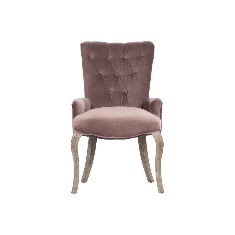 Fauteuil capitonné de 19 po de large Iris, Cuivre 100% lin