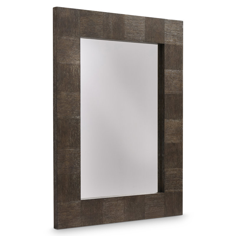 Linea 8 Drawer Dresser with Mirror, Cerused Charcoal