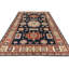 Tapis oriental tribal bleu 6X9 One-of-a-Kind