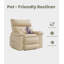 Fauteuil inclinable large 41,7 po, grand fauteuil inclinable manuel en similicuir-1532154635
