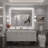 Molly Framelss or Framed LED Anti-Fog Tempered Glass Wall Bathroom Vanity Mirror - UL Certified-465619243-435387531