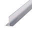 Moulure en T en aluminium à finition moulinée Outwater 1/2 po, longueur 48 po (paquet de 3)