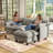 Acker 105'' Puff Cloud Modular Upholstered Sectional 3-seat-1062617962-1059061016