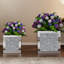 Shute Modern Glass Planter Box Flower Vase Crystal Room Garden Decor-113364248