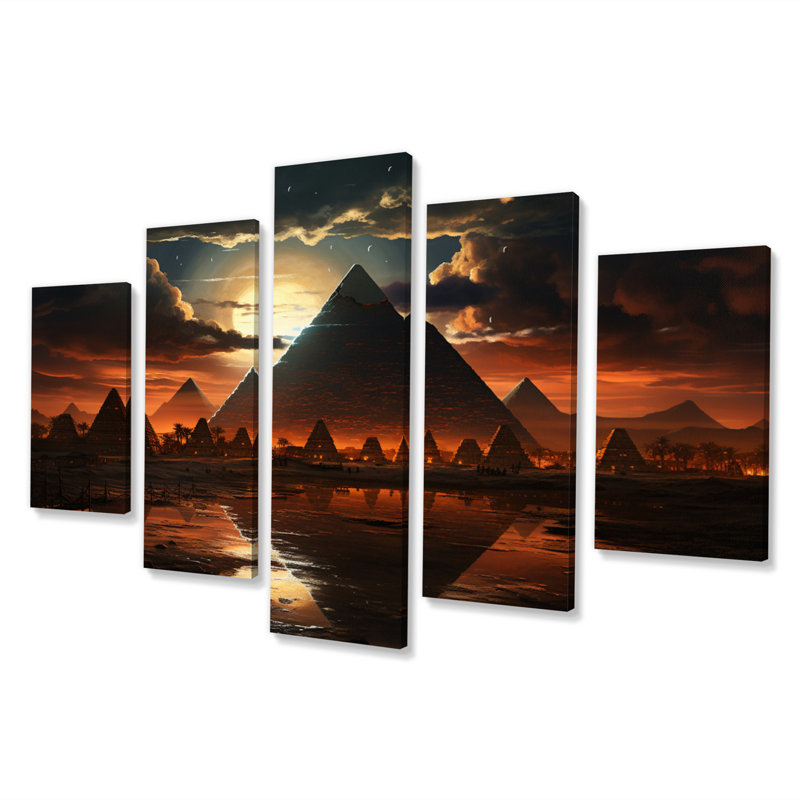 " Egypt Mystical Sphinx " 5 - Pieces