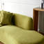 Canapé 6 places en velours de luxe avec motif en demi-lune et mousse haute densité-32246512