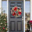 Couronne de Noël pré-éclairée à piles 24 pouces avec 30 lumières DEL pour l'intérieur et l'extérieur
