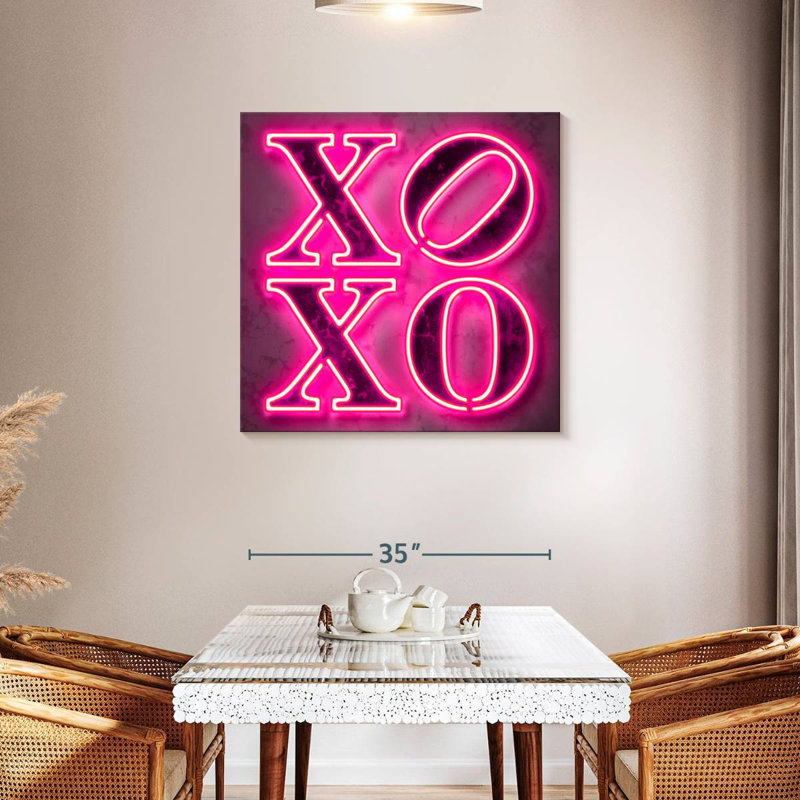 Glowing Xoxo, 36'' H x 36'' W