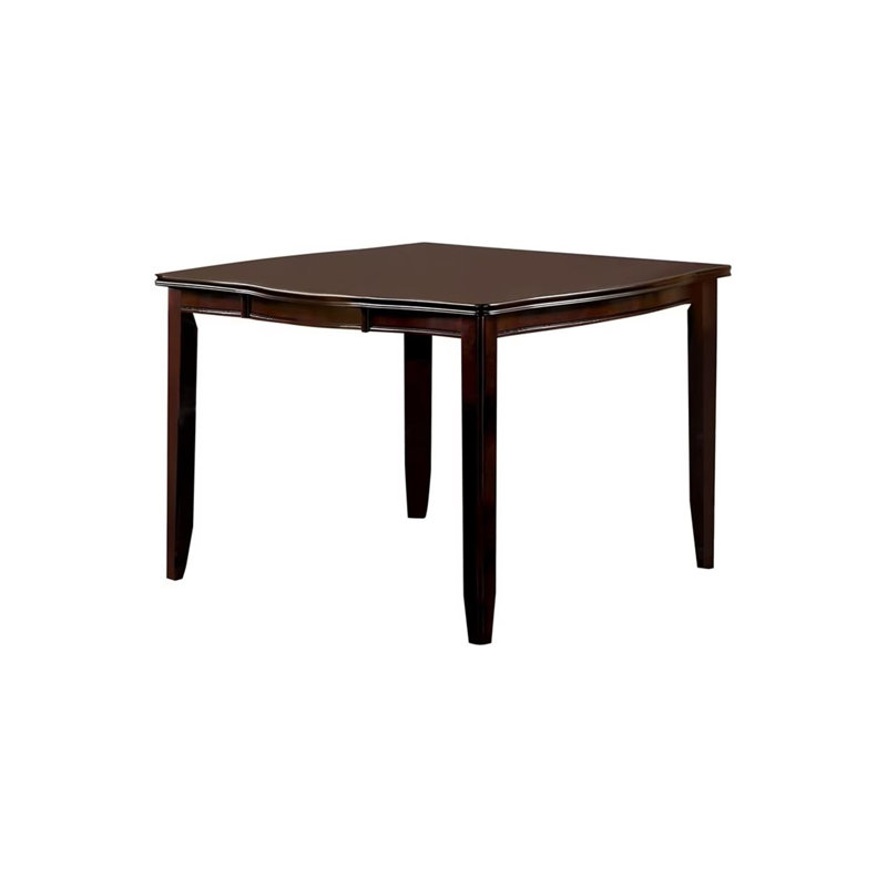19.4"W Transitional Square Counter Ht. Table, Espresso