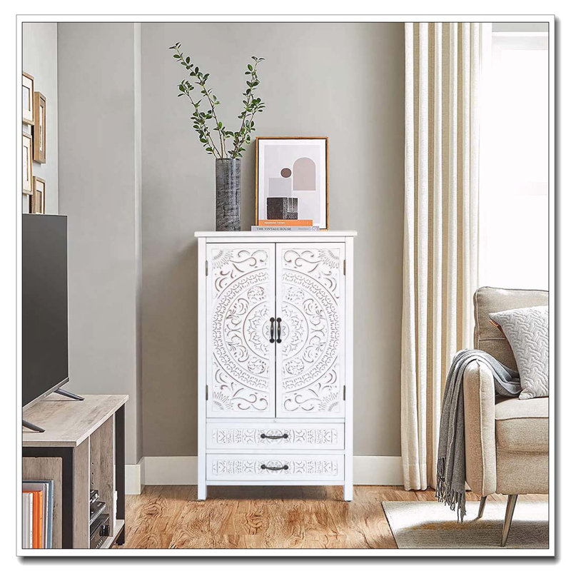 Armoire de rangement blanche 27 po