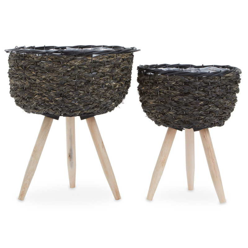 Berryville Elevated Planter, Black