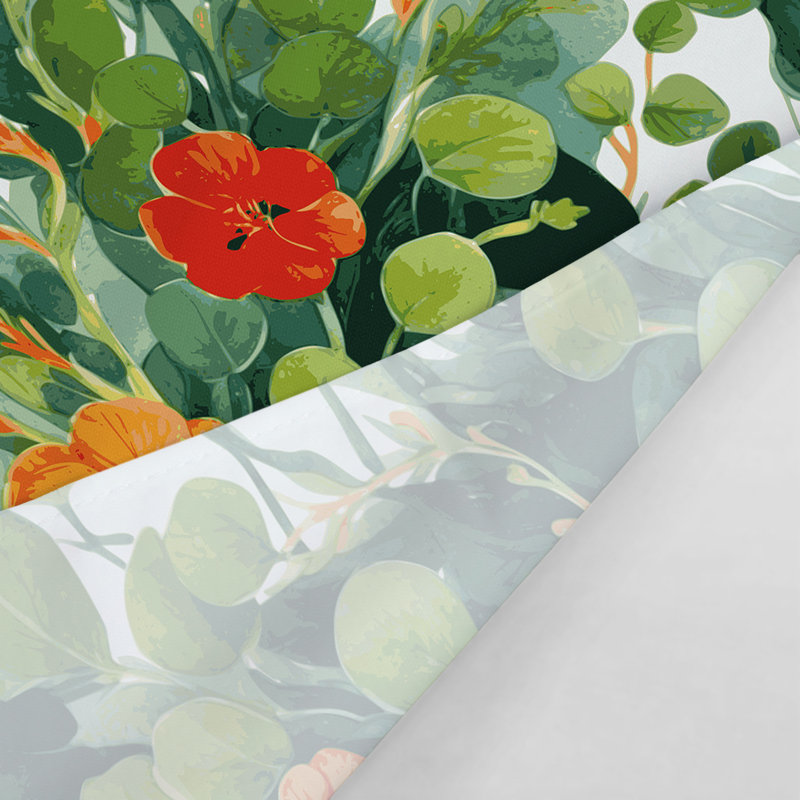 Tapisserie murale légumes capucine, 68 po x 80 po