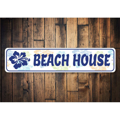 Plaque en aluminium Beachy Flower