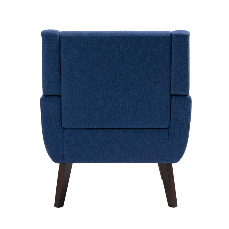 Fauteuil Jaqueze, Mélange de lin bleu performance