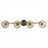 Aurelius 30" Modern 4-Light Linear Flush Mount Ceiling Light with Glass Cylinder Shades-1836414818