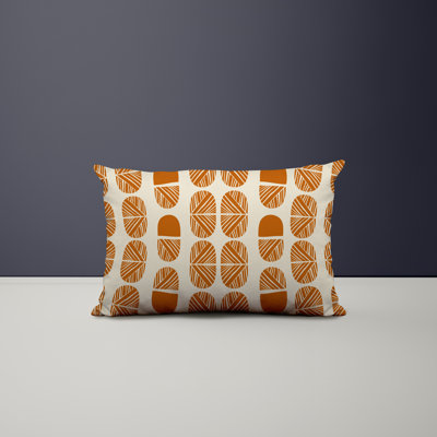 Polyester/Polyester Blend Lumbar Rectangular Indoor/Outdoor Pillow Cover & Insert