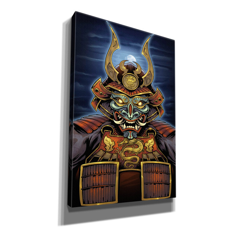 Andurry Samurai sur impression sur toile, H 18 po x l 12 po x P 0,75 po