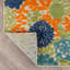 Tapis floral intérieur / extérieur beige / bleu marine / bleu sarcelle / vert / orange-1435367791-1435971255