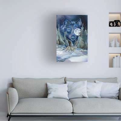 Wrapped Canvas Wall Art - Jody Bergsma 'All Paths Lead To The Stars' Wall Art for Living Room, Bedroom, or Office Décor  - 12x19
